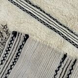 White Berber carpet in new Beni Ourain wool 160x280 cm