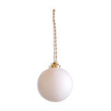 Walking lamp, white globe