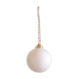 Walking lamp, white globe