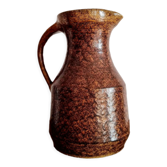 Speckled glazed sandstone pitcher