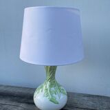 White foliage ceramic lamp