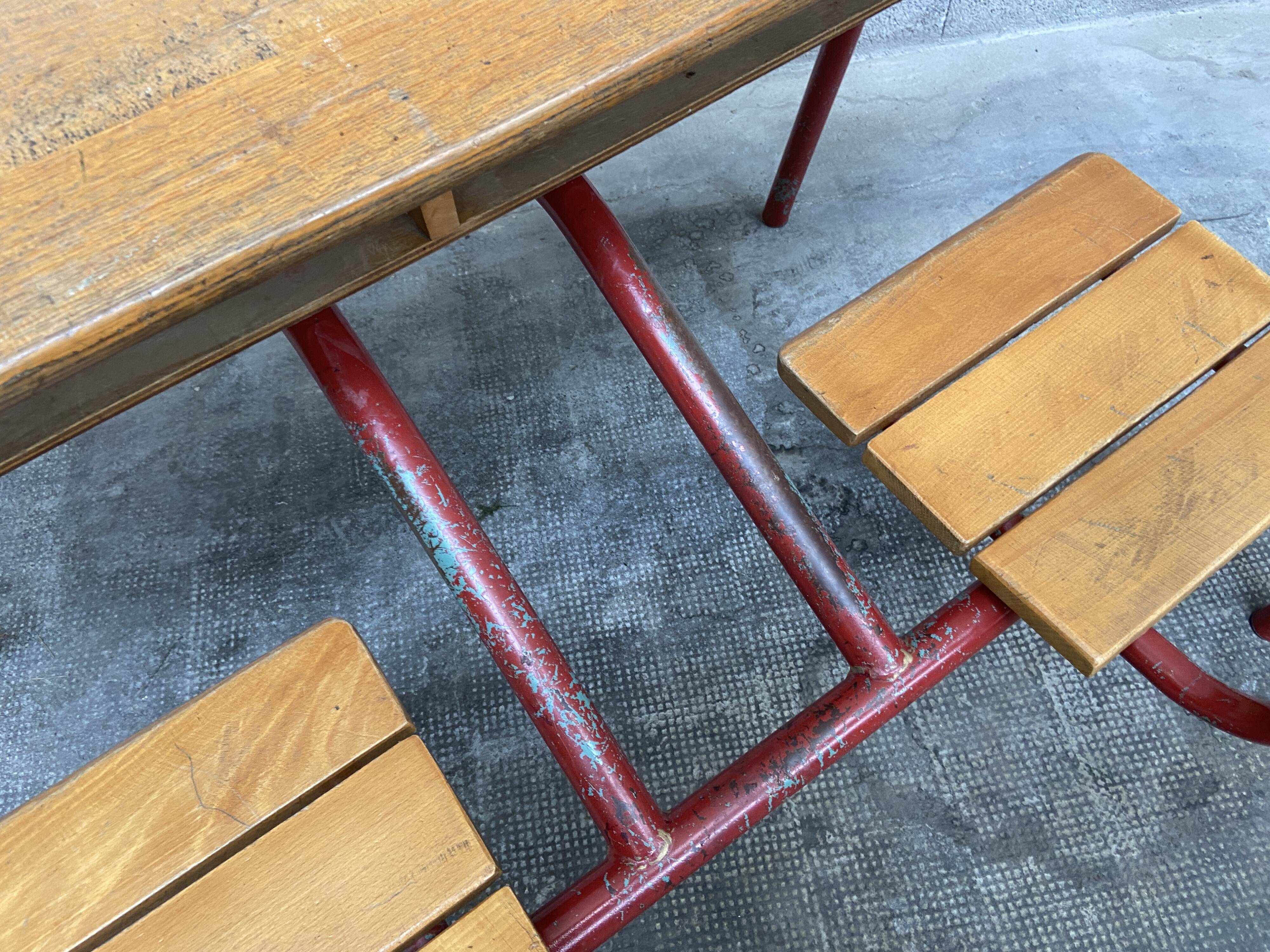 desk School desk vintage bench