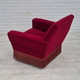 1970s, Danish armchair by Ryesberg Møbler, original condition, velour fabric.