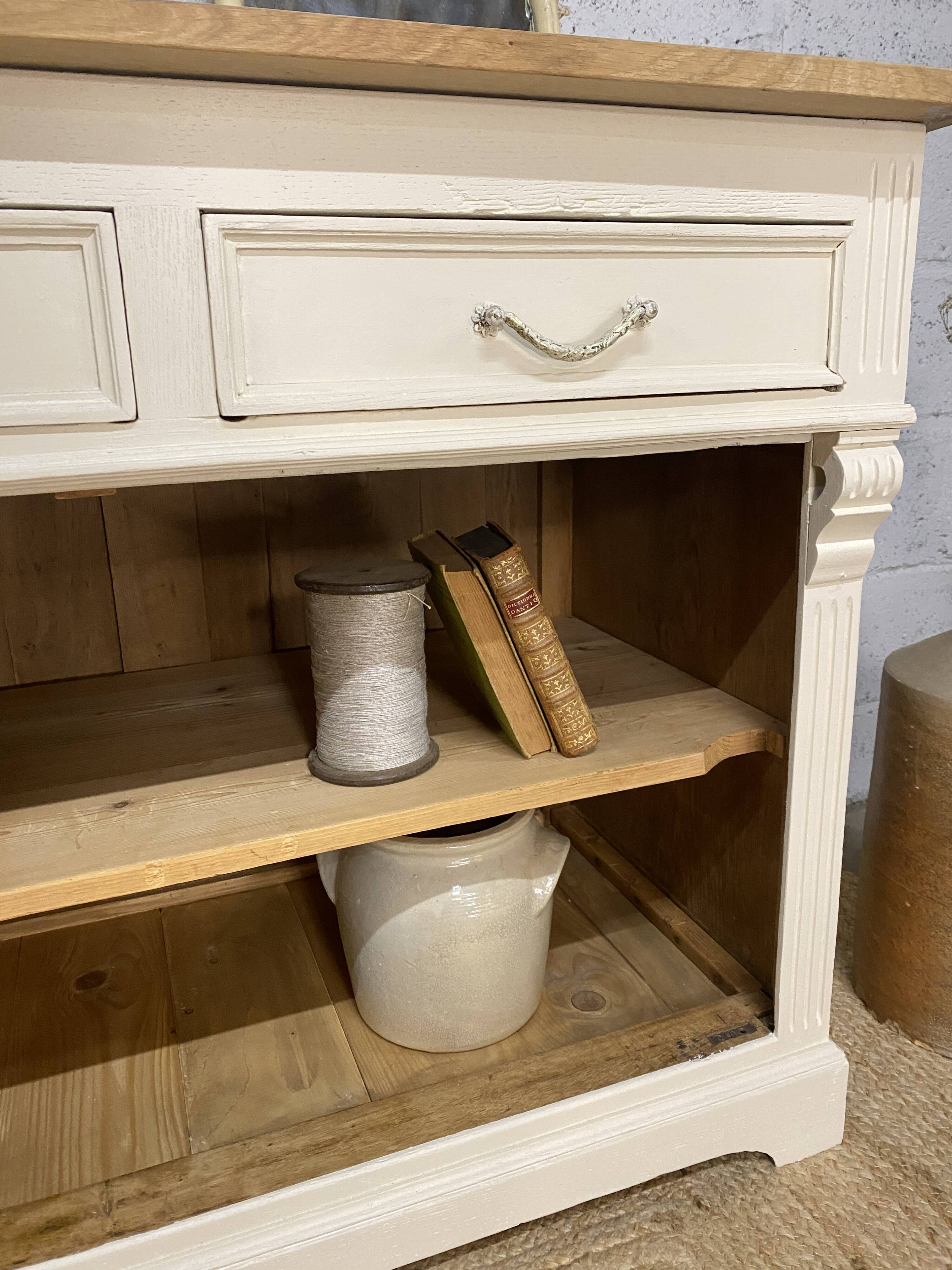 Renovated buffet oak top
