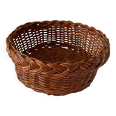 Panière rustique vintage en rotin tressé