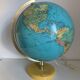 Large vintage 1970 terrestrial globe pvc jro verlag - 44 cm