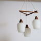 Suspension scandinave en teck 1960's