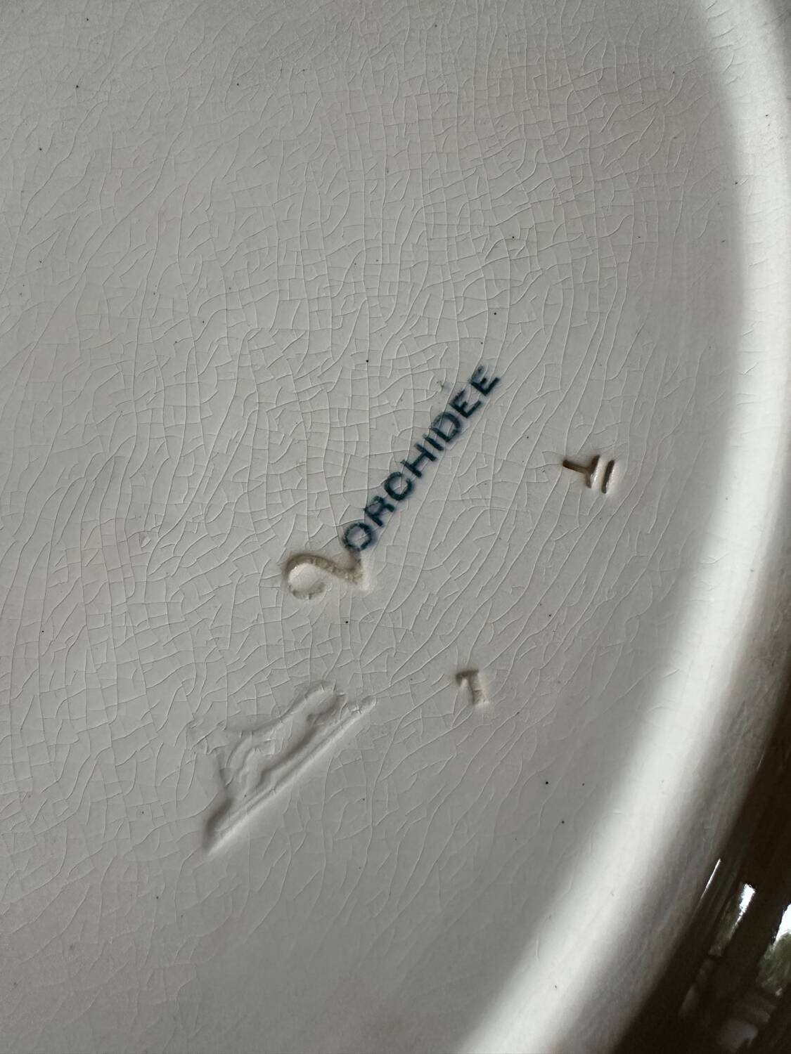 Petrus regout oval dish orchid model large