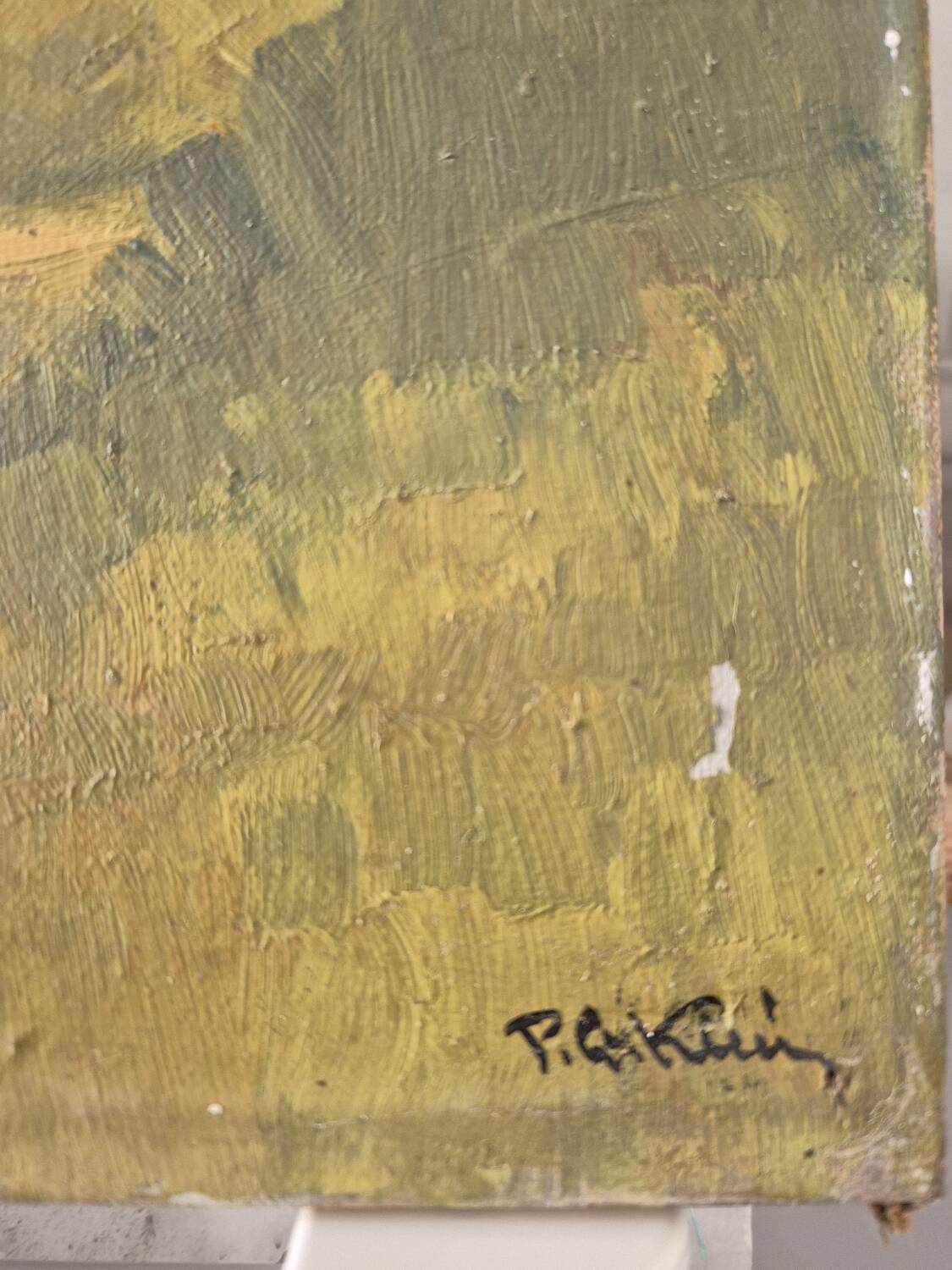 Mansion, oil by PG Klein