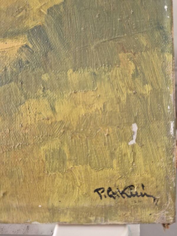 Maison de maître, huile par PG Klein