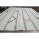 White Brown Antique Handmade Wool Kilim Rug 190x251