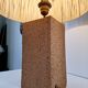 Large lamp in raw ceramic