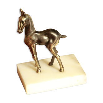 Marble donkey paperweight