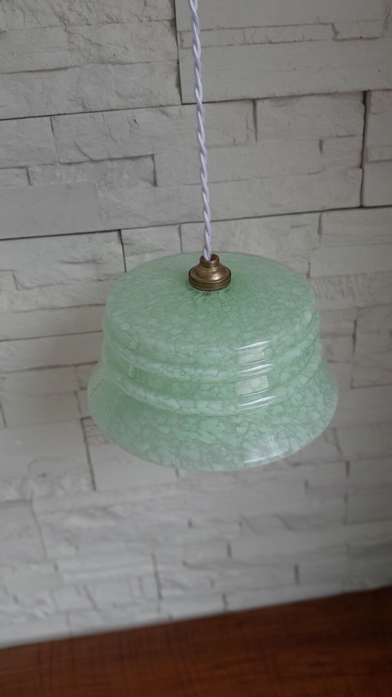 Vintage glass suspension Clichy