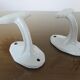 Pair of white cast iron patères art deco 30 40