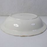 large deep vegetable dish Digoin Sarreguemines cream white
