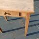 Desk or table in raw wood