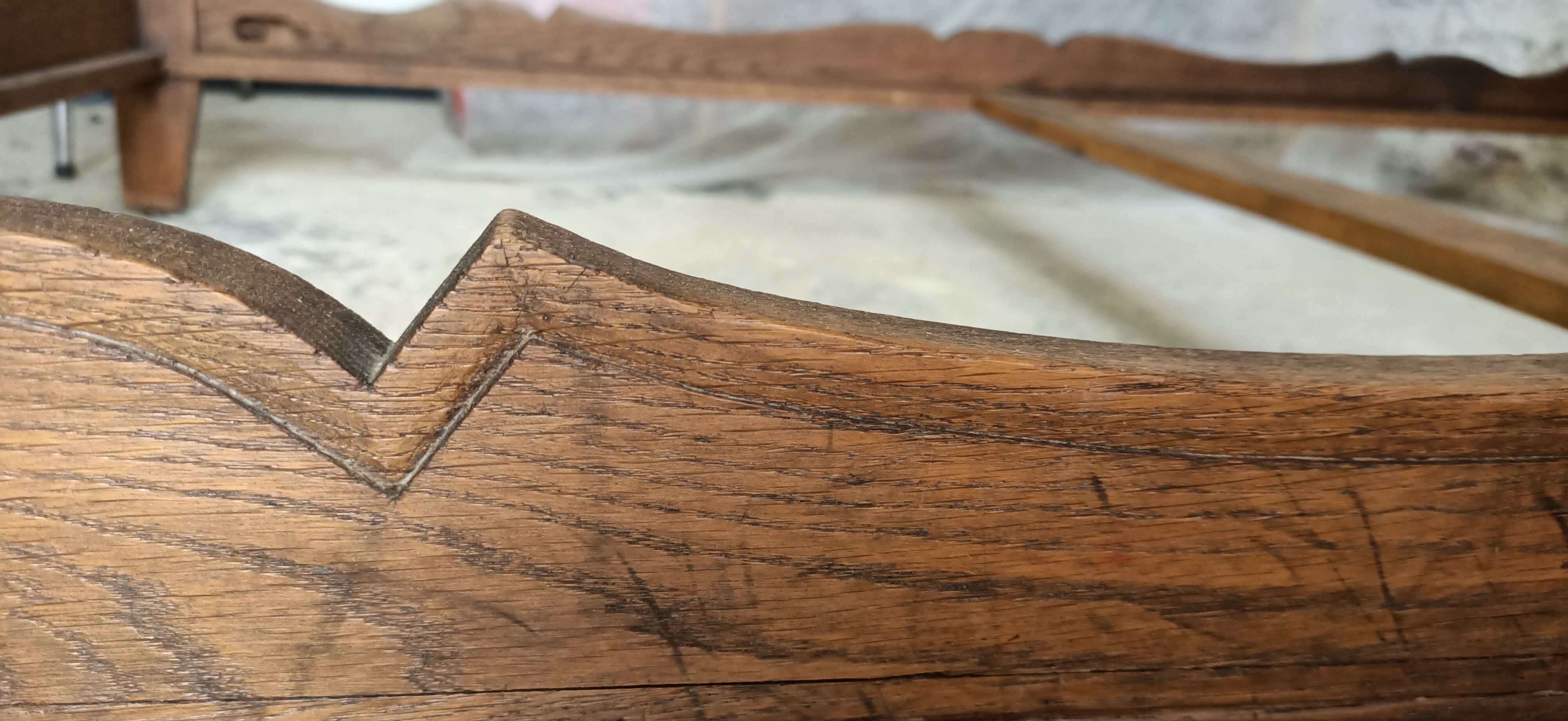 Old vintage braces bed