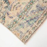 3x9 Pale Orange & Blue Vintage Runner Rug, 80x283Cm SK 6027