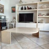 Travertine coffee table