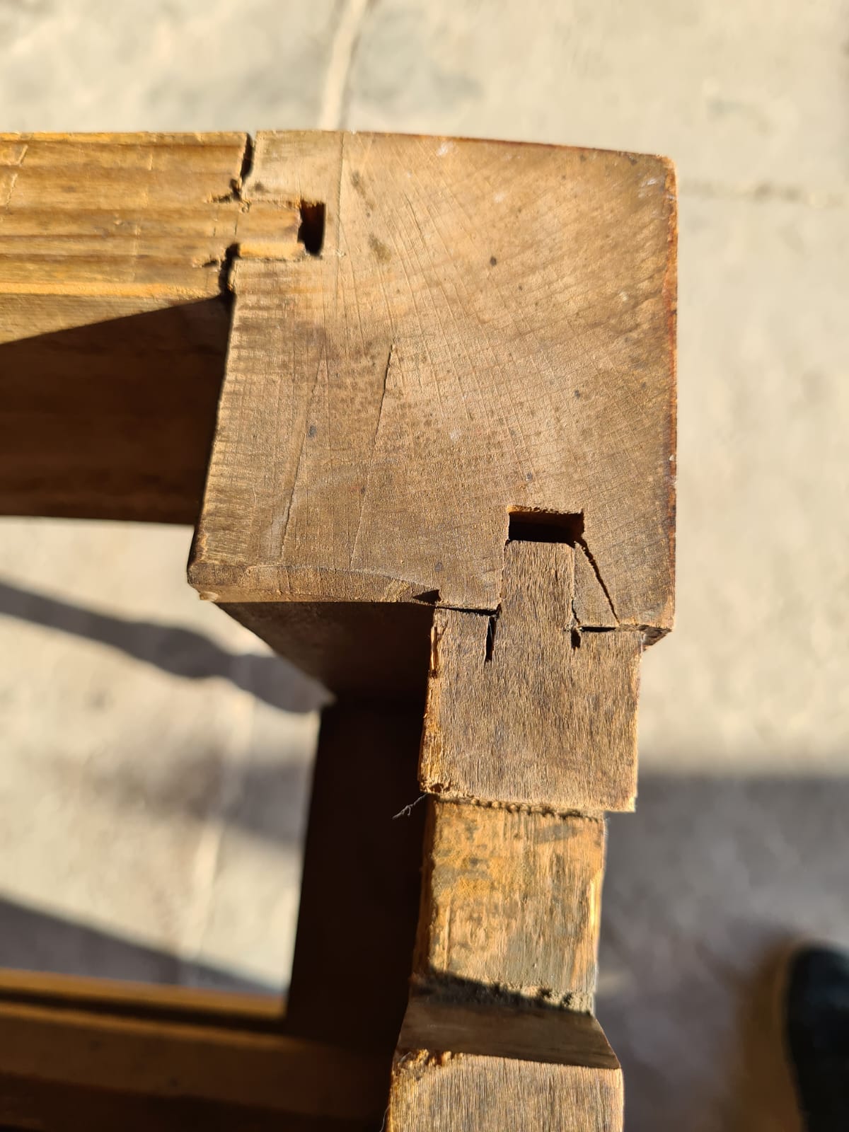 Old vintage farmhouse table