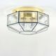 XL Mid-Century Glass Ceiling Light from Limburg, Germany, 1960s/1970s