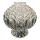 Worked transparent glass tulip
