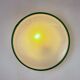 "Ronda" wall light by Leucos – green rim & frosted Murano glass, Italy 1970s