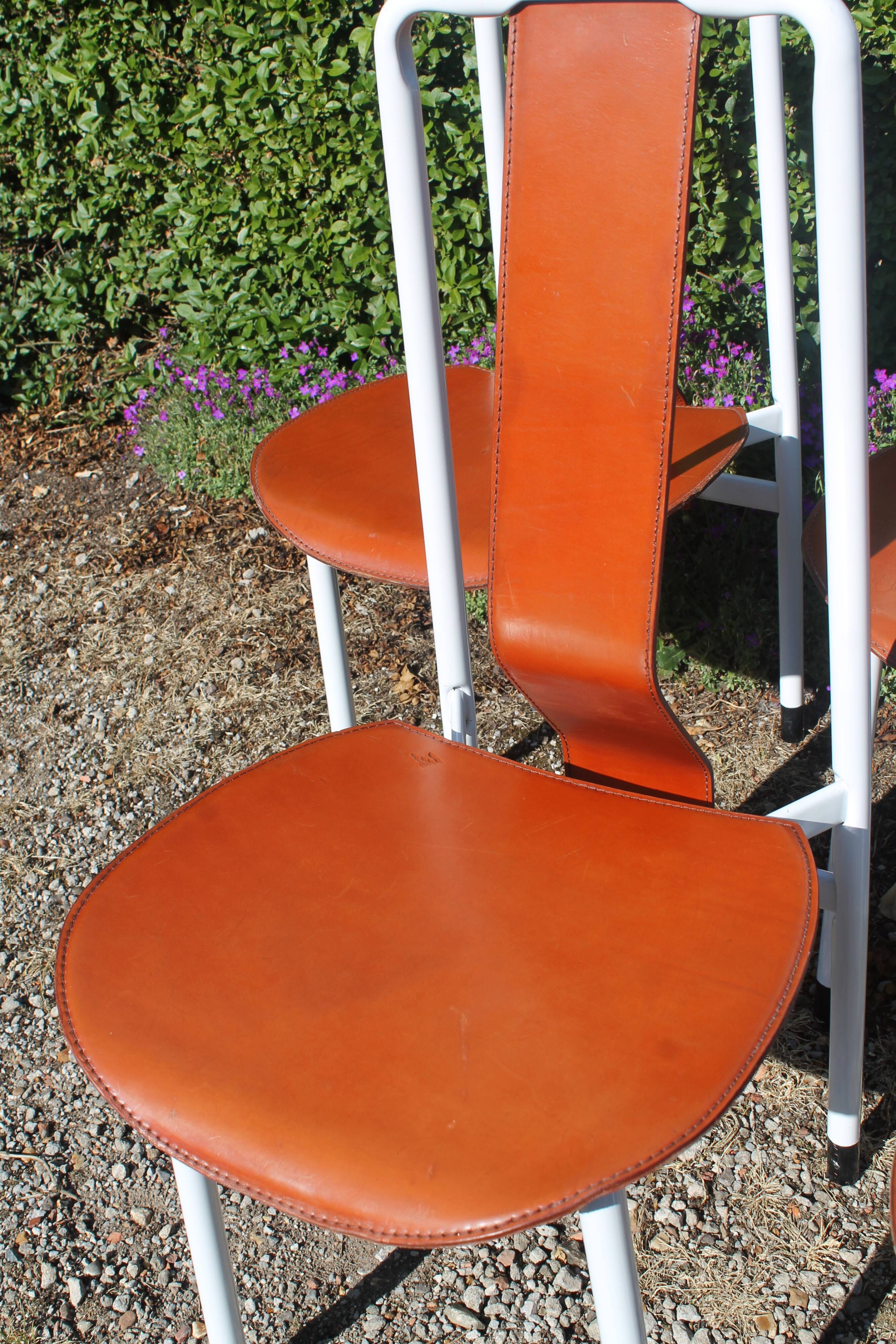 A. Castiglioni Irma serie of 6 chairs for Zanotta