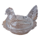 Bonbonnière sucrier poule verre 1920