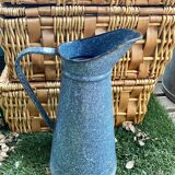 Spotted enamelled broc