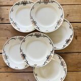 6 assiettes anciennes