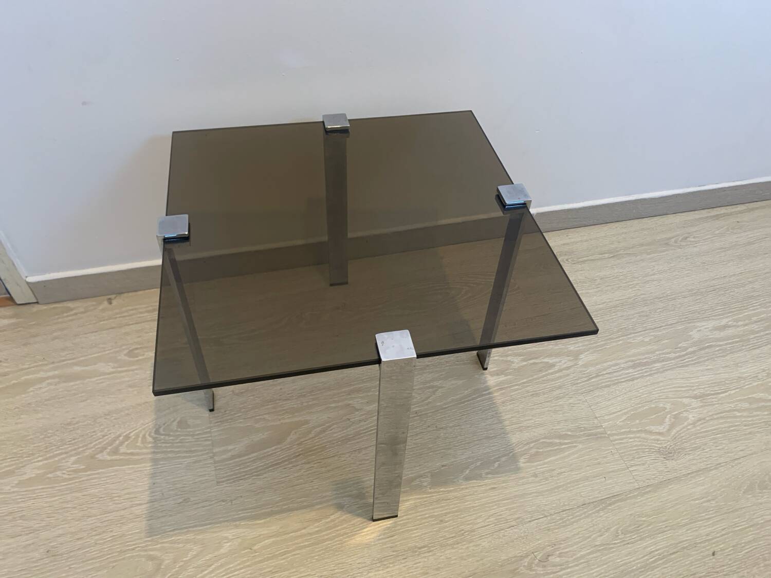 Smoked glass coffee table