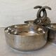 Plat serviteur argenté poissons