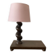 Old wooden table lamp