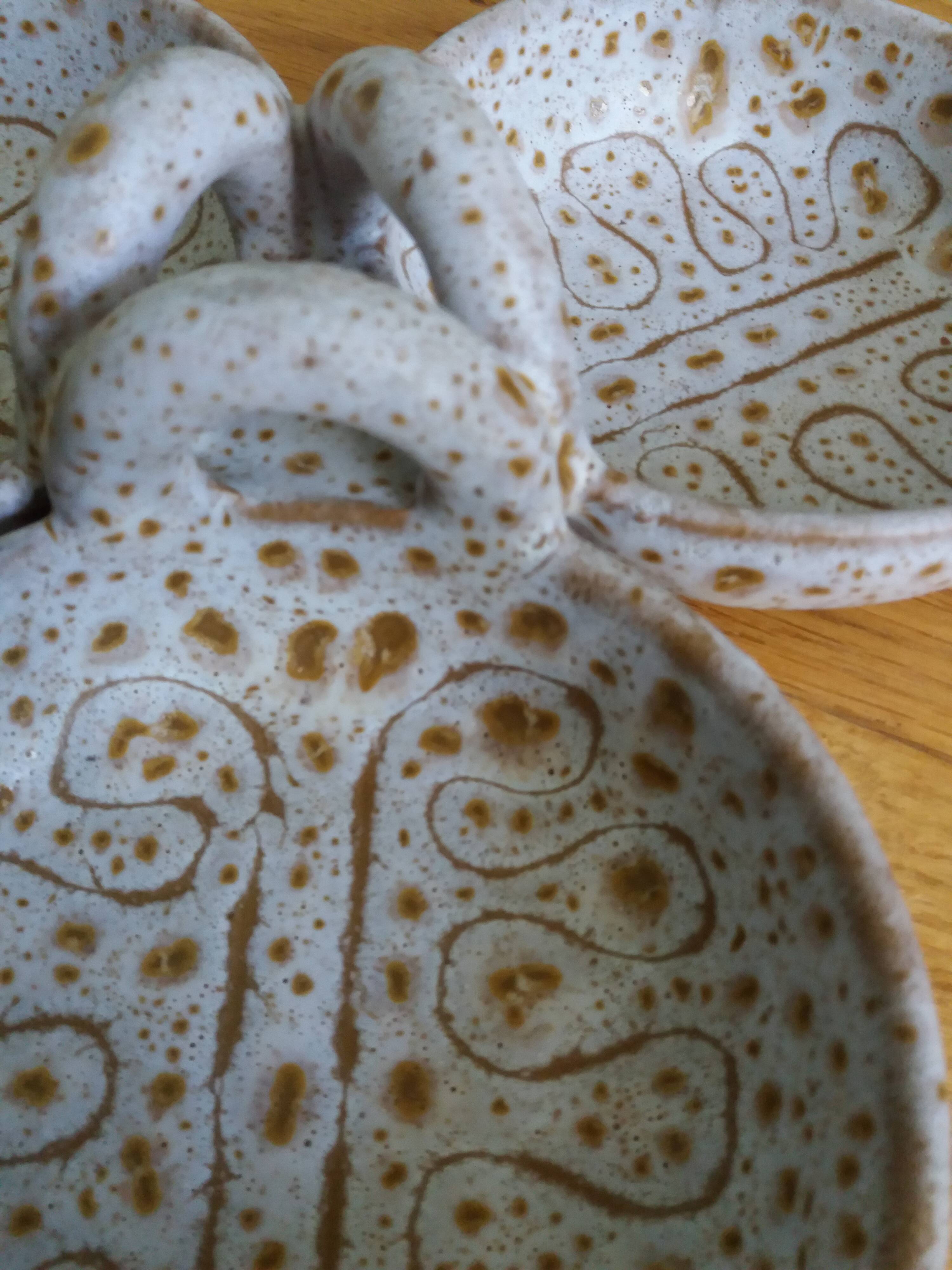 Empty pocket aperitif dish signed Jean Austruy