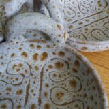 Empty pocket aperitif dish signed Jean Austruy