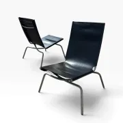Set of 2 Crossed Legged lounge chairs by Fabiaan van Severen.