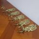 Set of 5 Brass Hooks
