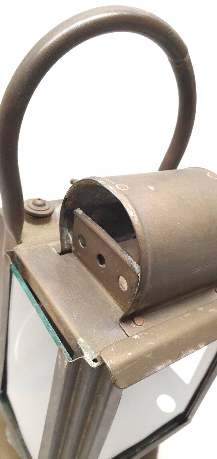 Old lamp in acetylene station master railway or other deco collection