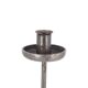 Modernist steel candle holder signed Robert J, 1970s