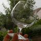Set of 4 SEVRES crystal cognac glasses.