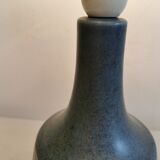 Blue ceramic table lamp, estimated 1960s. Danish, design.