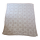 Large white crocheted bedspread