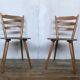 Series of 20 Scandinavian chairs or vintage wooden bistro