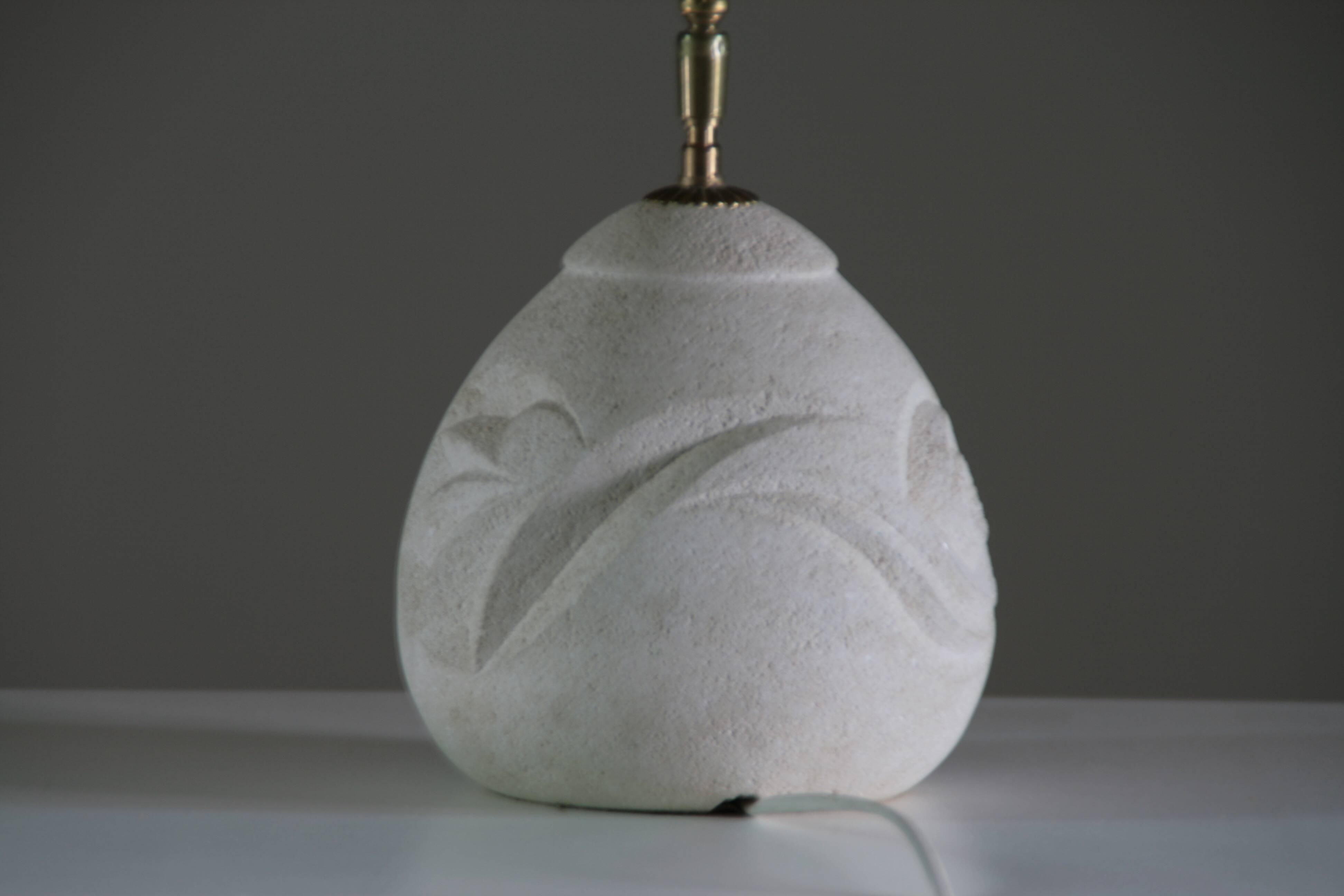 Reconstituted stone lamp in the style of Albert Tormos, 1970.