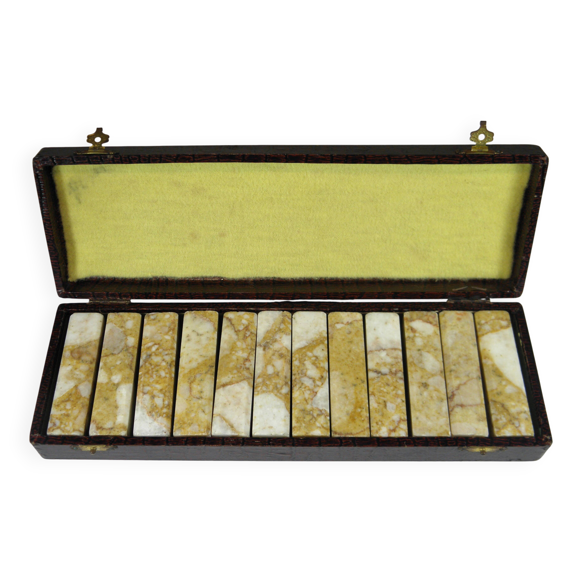 Case of 12 marble knife holders