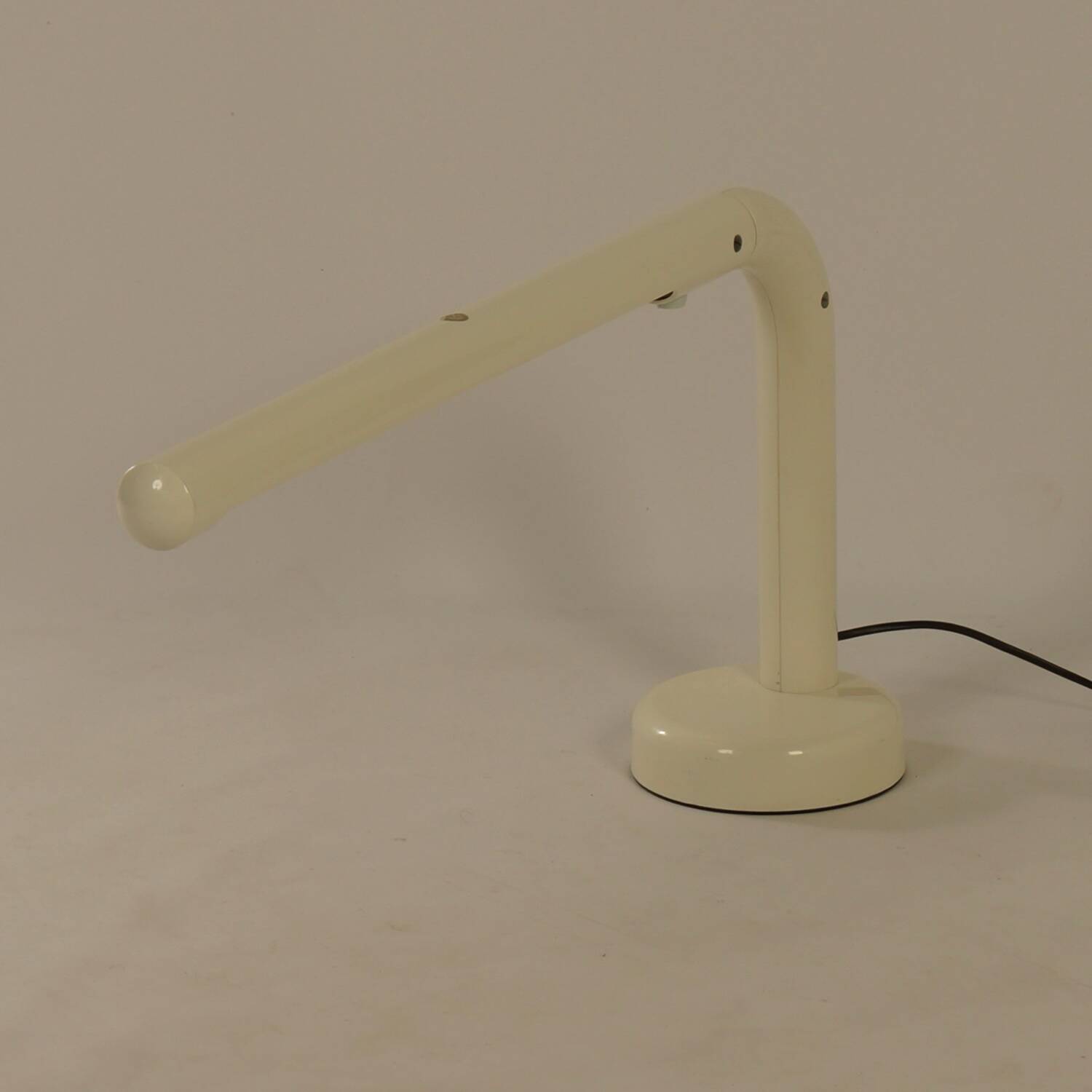 White tube desk lamp by anders pehrson for atelje lyktan, 1970s