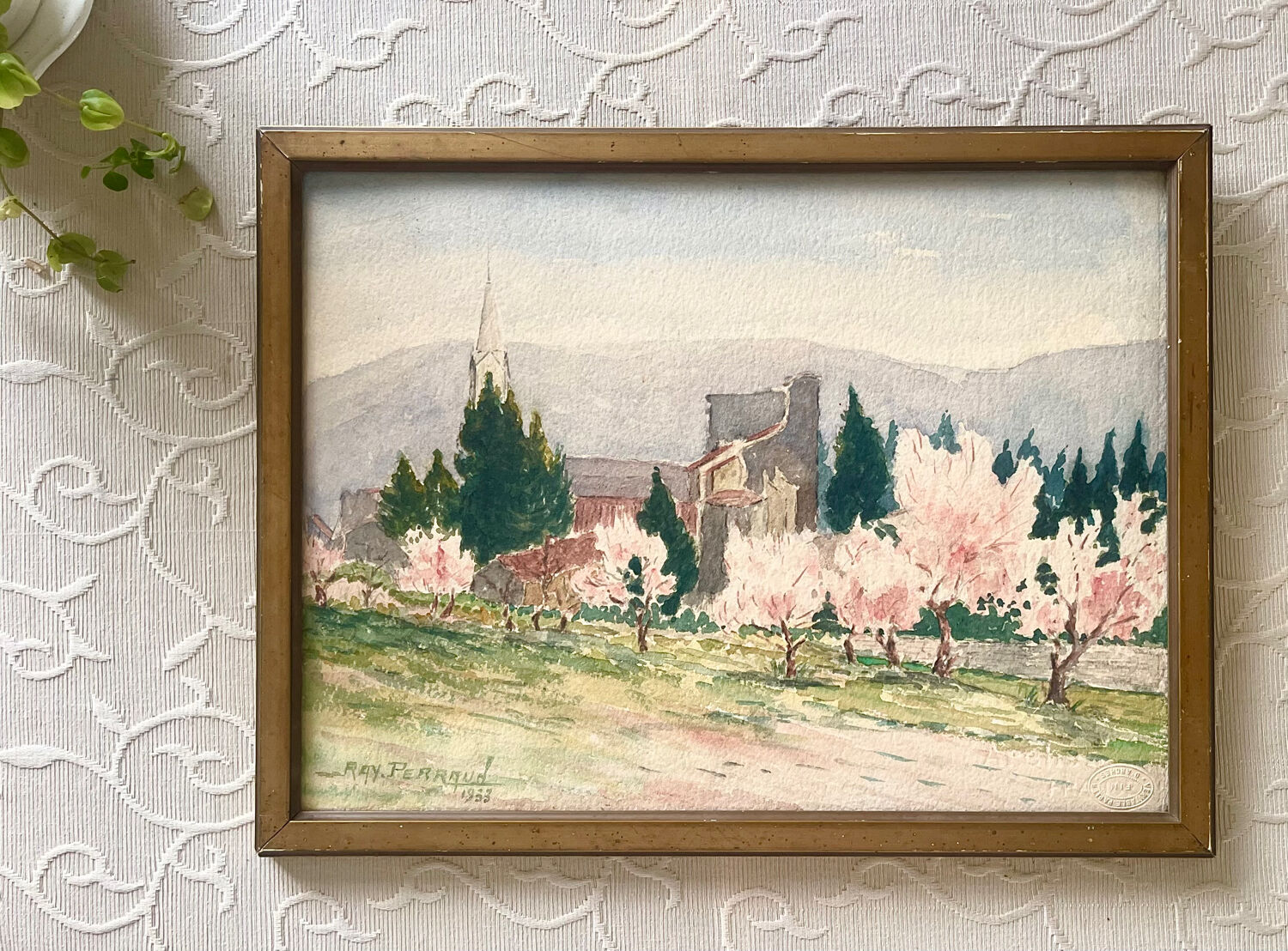 Original watercolor by Ray Perraud, 1933.