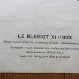 Affiche ancienne d’aviation bleriot ix